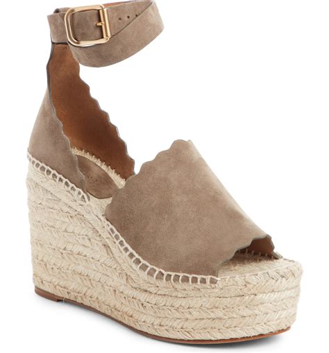 chloe lauren espadrille wedge|chloe sandals.